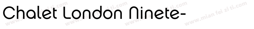 Chalet London Ninete字体转换